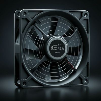Blatt 190mm Leistung 116W Hochtemperaturwiderstand von 60°C EG Achsventilator